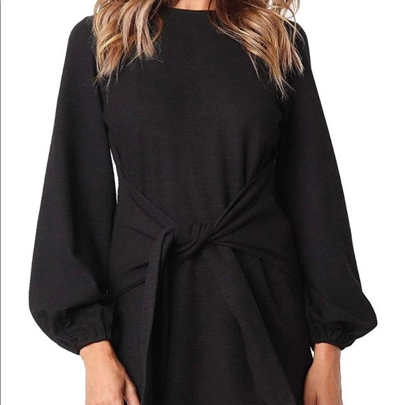 Bodycon Tie Waist Dress - Picture 3 of 5